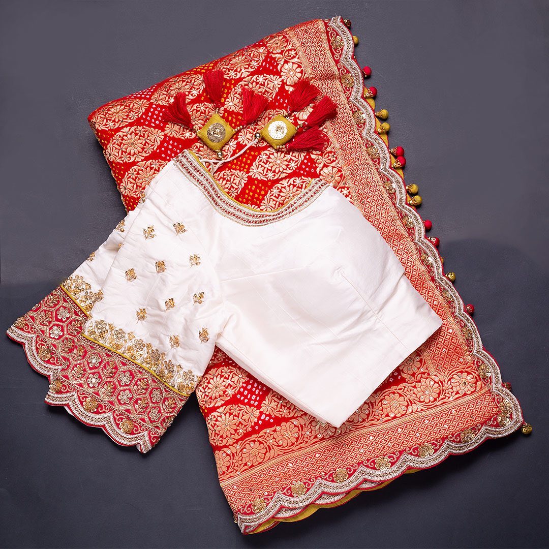 Premium Embroidery Work Designer Saree