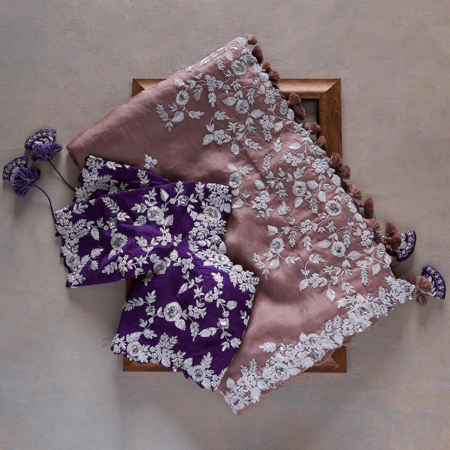 Premium Embroidery Work designer saree