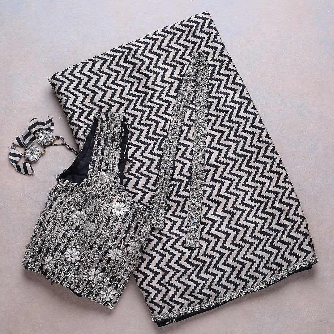 Premium Embroidery Work Designer Saree