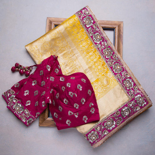 Premium Embroidery Work Designer Saree