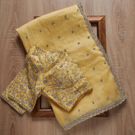 Premium Embroidery Work Designer Saree