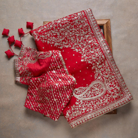 Premium Embroidery Work Designer Saree