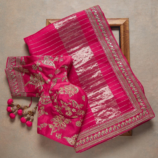 Premium Embroidery Work Designer Saree