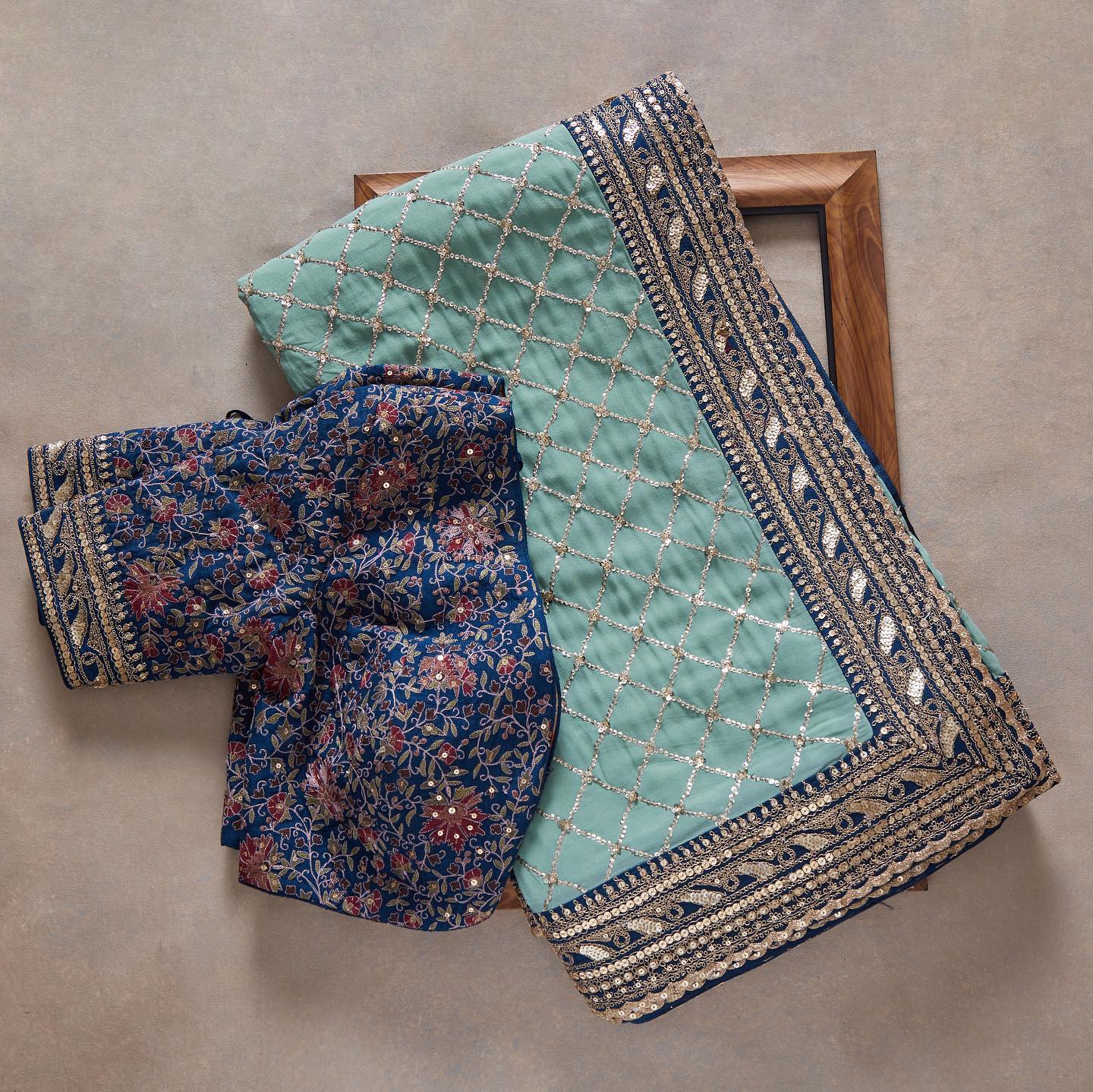 Premium Embroidery Work designer saree