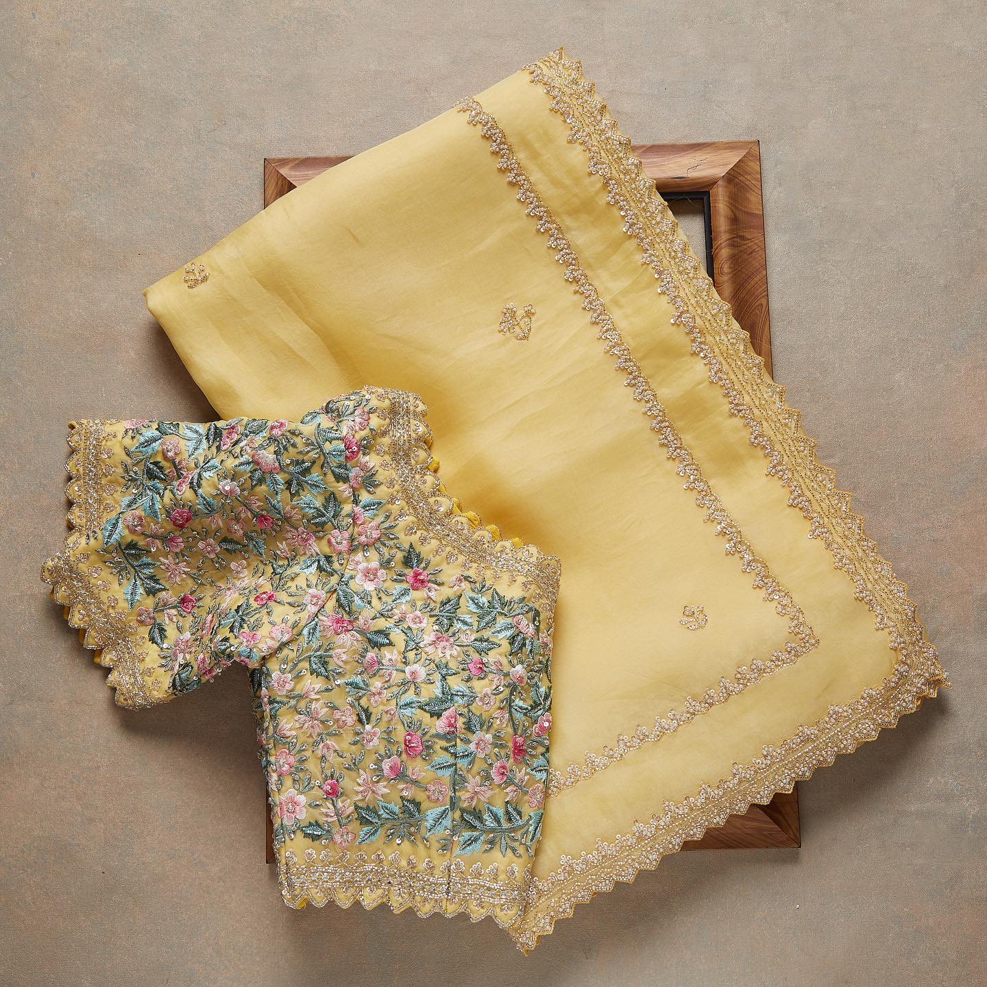 Premium Embroidery Work designer saree