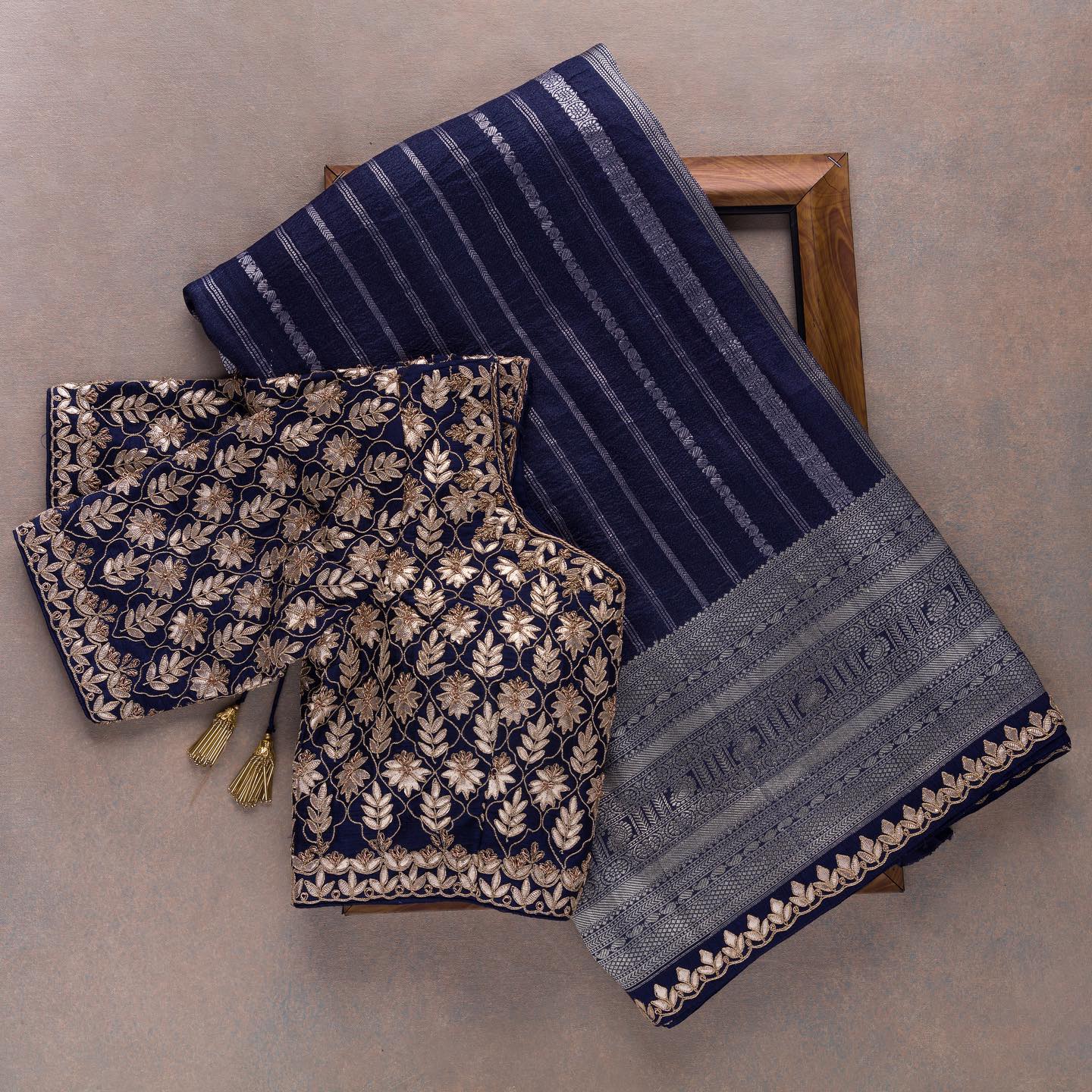 Premium Embroidery Work designer saree