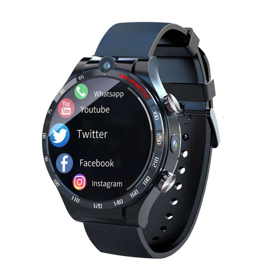 6GB+128GB dual chip dual system 4G SIM card call WIFI global positioning system tracker dual camera video call smartwatch phone