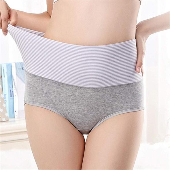 Women's New Cotton High Waist Stripes Panty | Multi-color | Pack of 6