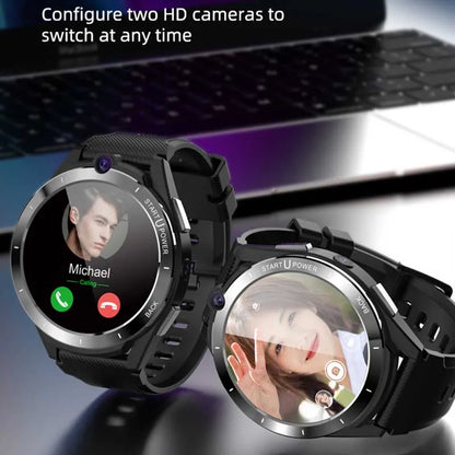Android 2022 11 4g phone watch Chip Smart Watch 6G RAM 128G Adults GPS 5G WiFi 8MP 2 Cameras Men Smartwatch Dual System