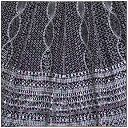 Black color Real Mirror & Embroidery & Sequence work Designer Lehenga Choli for Wedding Function