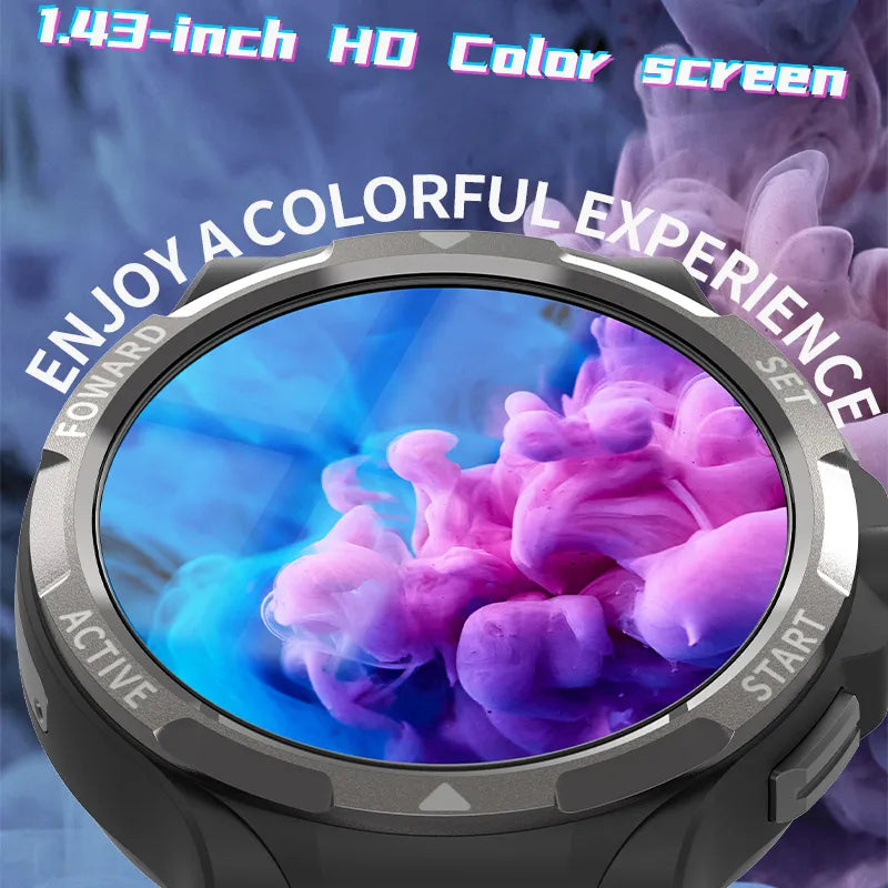 4G Smart Watch Android OS Internet App Download Games Video call rotate Camera SIM Call 128G ROM 1.43" Heart Rate 2MP Men Women