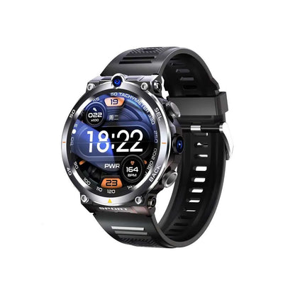LTE 4G Smartwatch 1.39" GPS Dual Camera Wifi SIM NFC Red 64G ROM Google Play APP Download IP67 Men Women Android Smart Watch 6