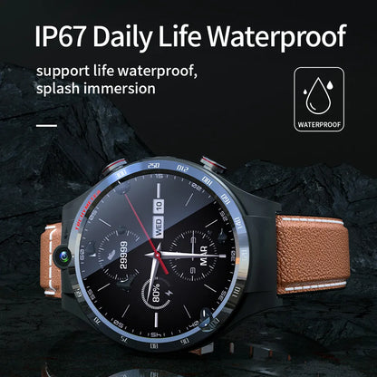 2022 android 4g sim listen music smart watch Smart Watches Men Wifi 128GB Dual Camera Waterproof mp3 mp4 Smartwatch connect bluetooth headset