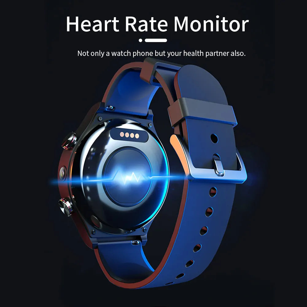 2022 android 4g sim listen music smart watch Smart Watches Men Wifi 128GB Dual Camera Waterproof mp3 mp4 Smartwatch connect bluetooth headset