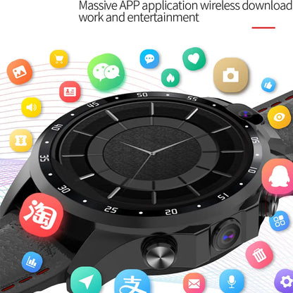 Smartwatch 4G netcom heart rate monitor Android 7.1 HD dual camera 1.6 inch IPS big screen message reminder GPS Smart watch